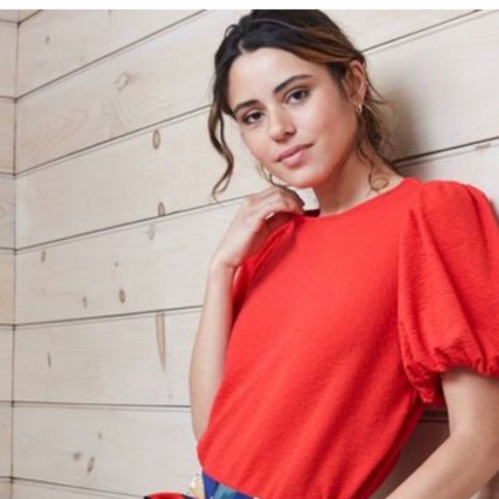 A new Day  blouse with puff selves
